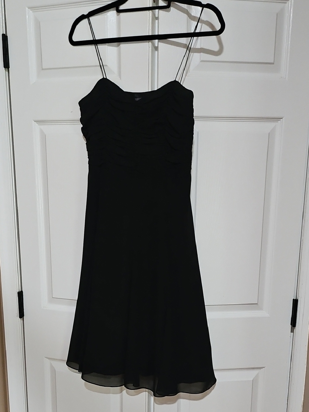 Liz Claiborne Black Strapless A-Line Dress with Spaghetti Straps